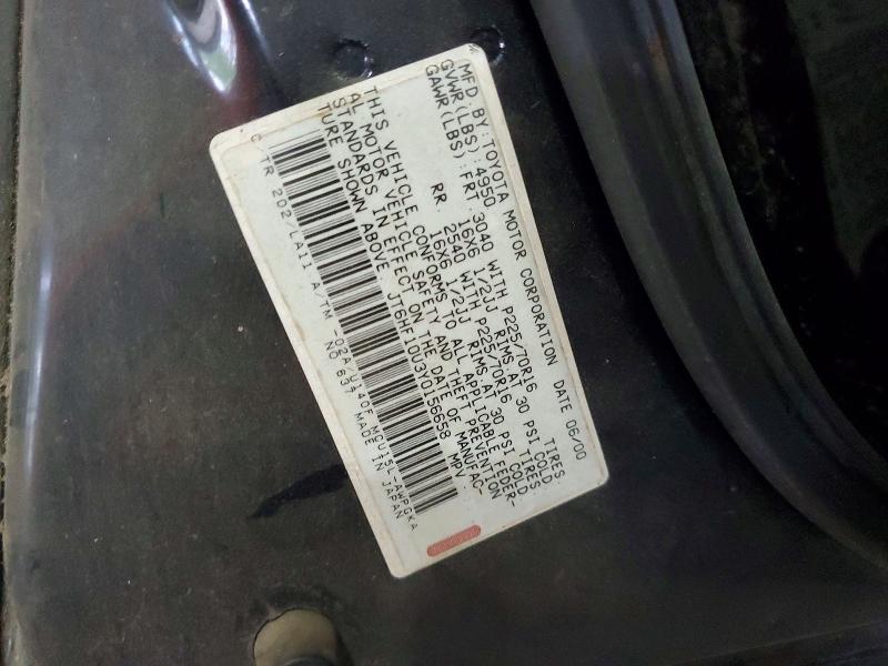 Продаж на аукціоні авто 2000 Lexus Rx, vin: JT6HF10U3Y0156658, номер лоту: 62001876