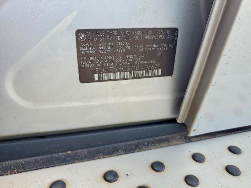 60269566 :رقم المزاد ، 5UXZV4C57BL407675 vin ، 2011 Bmw X5 مزاد بيع