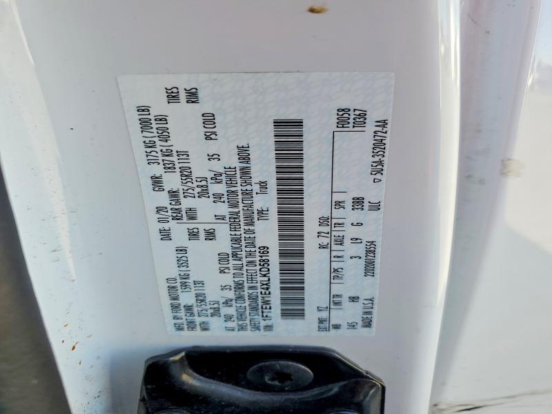 Продажа на аукционе авто 2020 Ford F150, vin: 1FTEW1E4XLKD58169, номер лота: 60068136