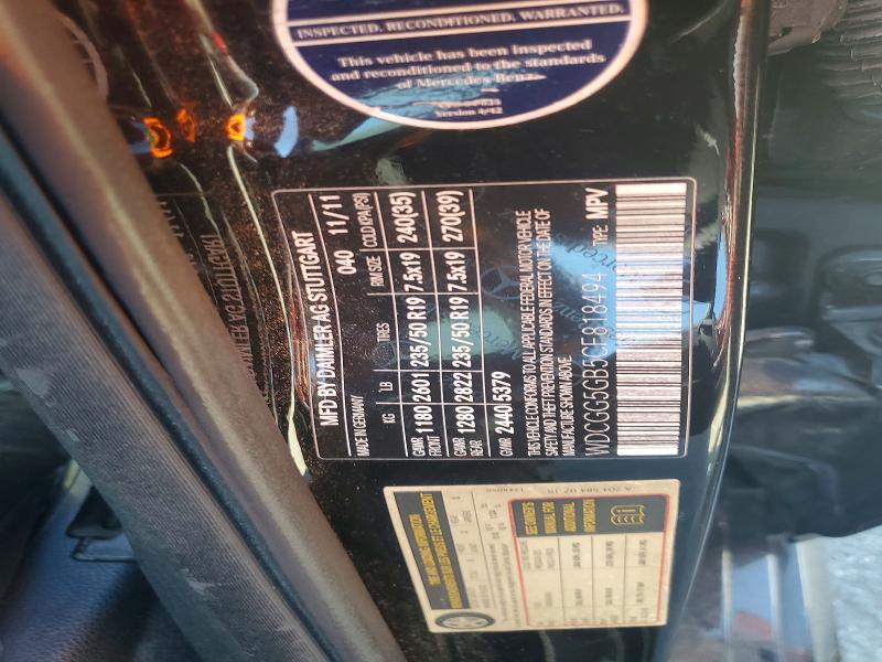 85458125 :رقم المزاد ، WDCGG5GB5CF818494 vin ، 2012 Mercedes-benz Glk مزاد بيع