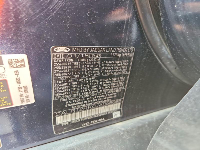 Продажа на аукционе авто 2018 Land Rover Discovery, vin: SALRT2RK0JA056085, номер лота: 59241186