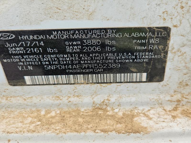 Продаж на аукціоні авто 2015 Hyundai Elantra, vin: 5NPDH4AE7FH552389, номер лоту: 63370766
