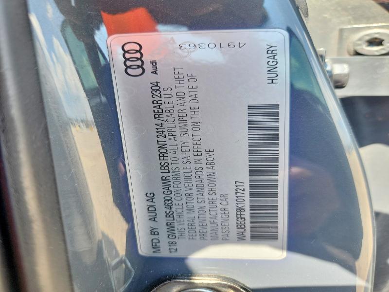 Aukcja sprzedaży 2019 Audi A3, vin: WAUBEGFF8K1017217, numer aukcji: 61335746