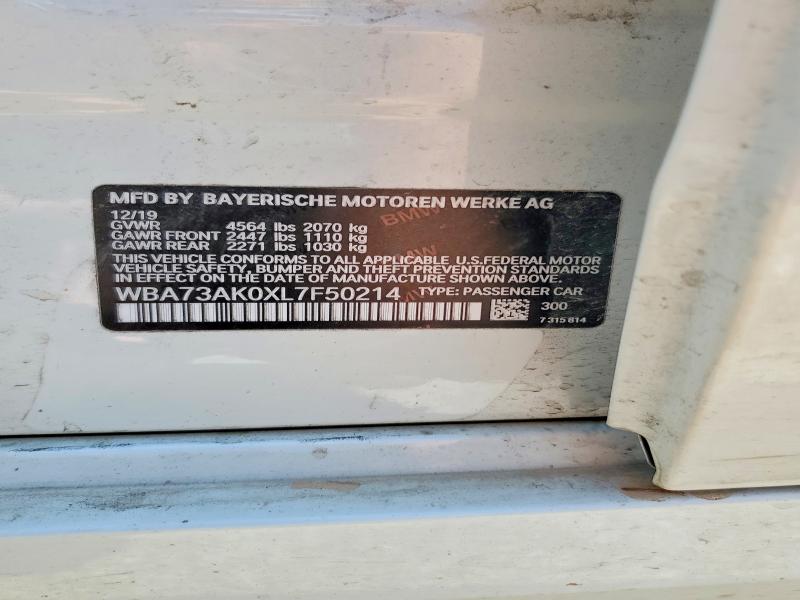 Продаж на аукціоні авто 2020 Bmw 228xi, vin: WBA73AK0XL7F50214, номер лоту: 62591816
