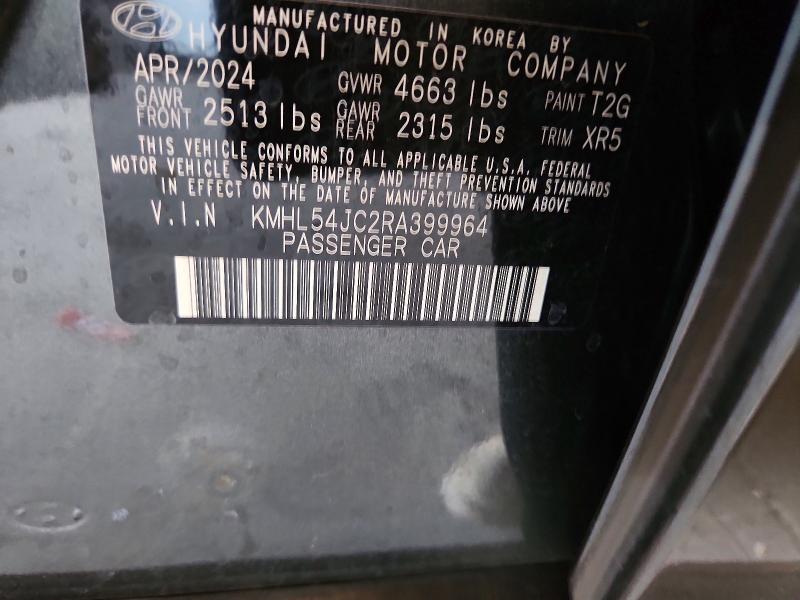 Продажа на аукционе авто 2024 Hyundai Sonata, vin: KMHL54JC2RA399964, номер лота: 59827846