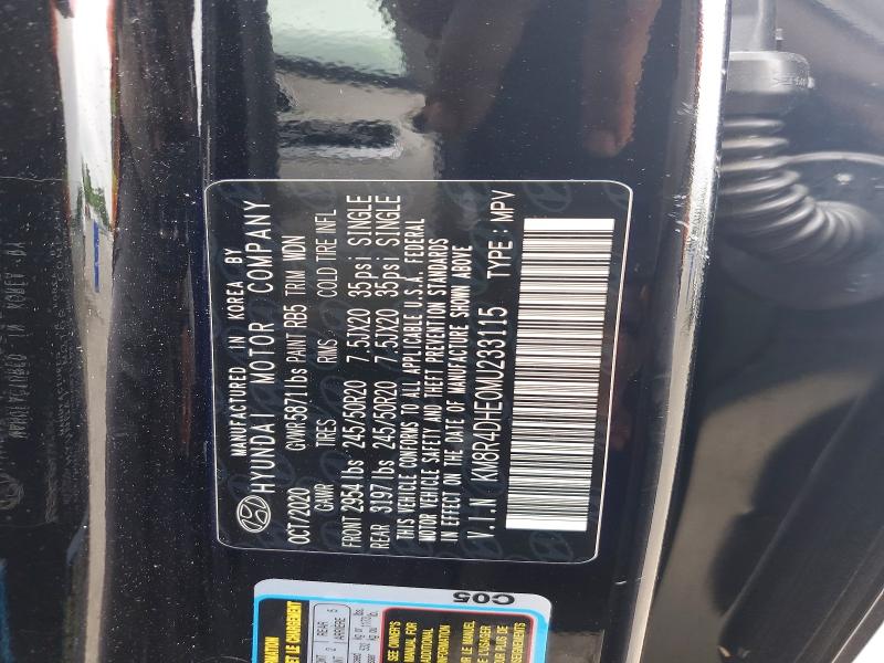 2021 Hyundai Palisade მანქანა იყიდება აუქციონზე, vin: KM8R4DHE0MU233115, აუქციონის ნომერი: 61594626