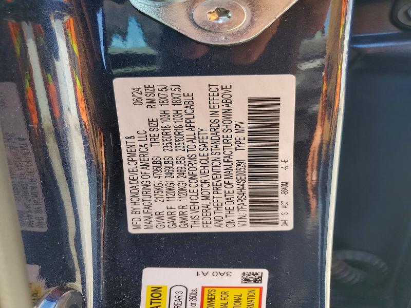 60329286 :رقم المزاد ، 7FARS4H44SE005291 vin ، 2025 Honda Cr-v مزاد بيع