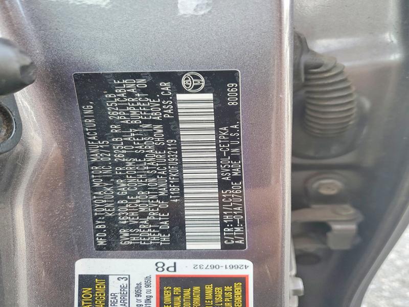 Aukcja sprzedaży 2015 Toyota Camry, vin: 4T1BF1FK0FU932119, numer aukcji: 61663986