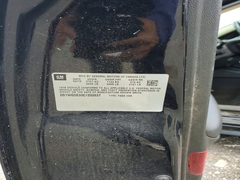 59179936 :رقم المزاد ، 2G1WG5E30C1292837 vin ، 2012 Chevrolet Impala مزاد بيع