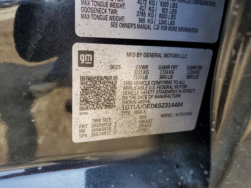 Aukcja sprzedaży 2025 Gmc Sierra, vin: 1GTUUDED6SZ314484, numer aukcji: 60227596