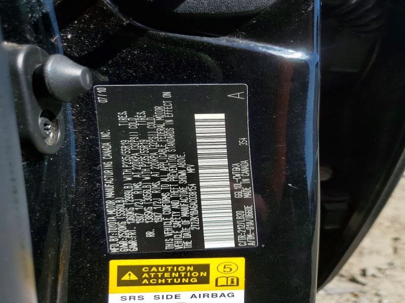 Продаж на аукціоні авто 2010 Lexus Rx, vin: 2T2ZK1BA6AC038154, номер лоту: 61748646