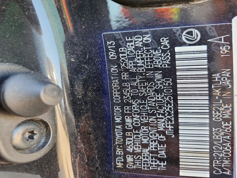 Aukcja sprzedaży 2014 Lexus Is, vin: JTHFE2C25E2510150, numer aukcji: 59152176
