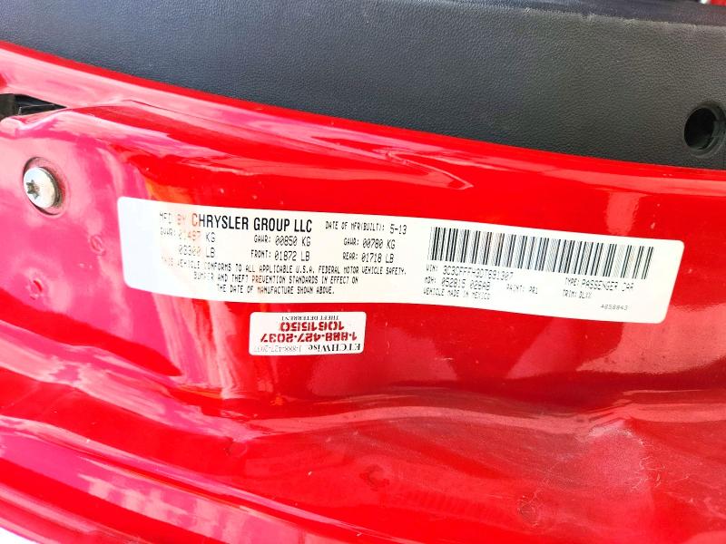 2013 Fiat 500 მანქანა იყიდება აუქციონზე, vin: 3C3CFFFH3DT691307, აუქციონის ნომერი: 59785376