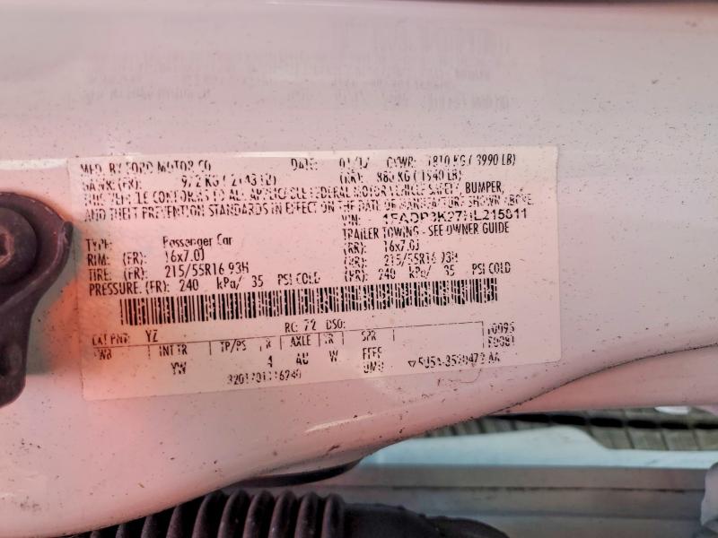 Aukcja sprzedaży 2017 Ford Focus, vin: 1FADP3K27HL215811, numer aukcji: 60994346