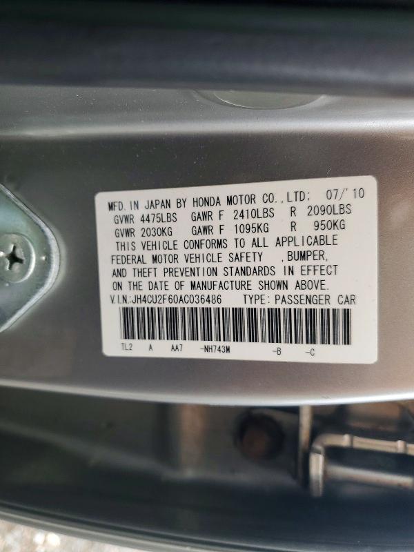 Продажа на аукционе авто 2010 Acura Tsx, vin: JH4CU2F60AC036486, номер лота: 63171036