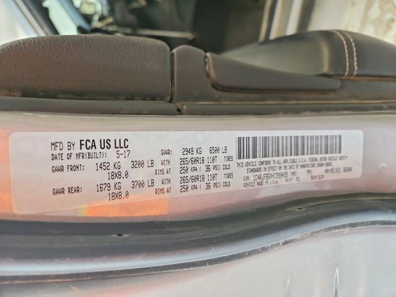 2017 Jeep Grand Cherokee მანქანა იყიდება აუქციონზე, vin: 1C4RJFBGXHC899459, აუქციონის ნომერი: 62483276