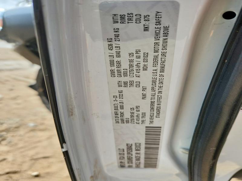 60419096 :رقم المزاد ، 3C6UR5FL0PG588422 vin ، 2023 Ram 2500 مزاد بيع