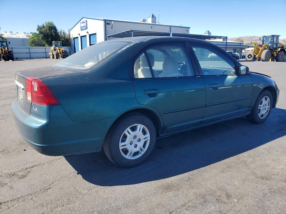 60065696 :رقم المزاد ، 2HGES16562H543846 vin ، 2002 Honda Civic مزاد بيع