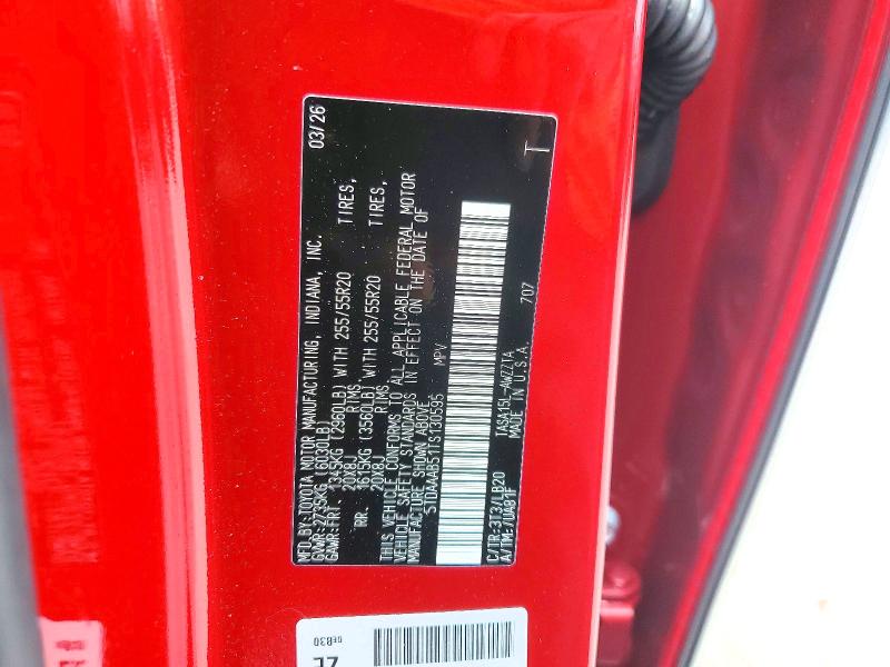 2026 Toyota Grand Highlander მანქანა იყიდება აუქციონზე, vin: 5TDAAAB51TS130595, აუქციონის ნომერი: 60011846