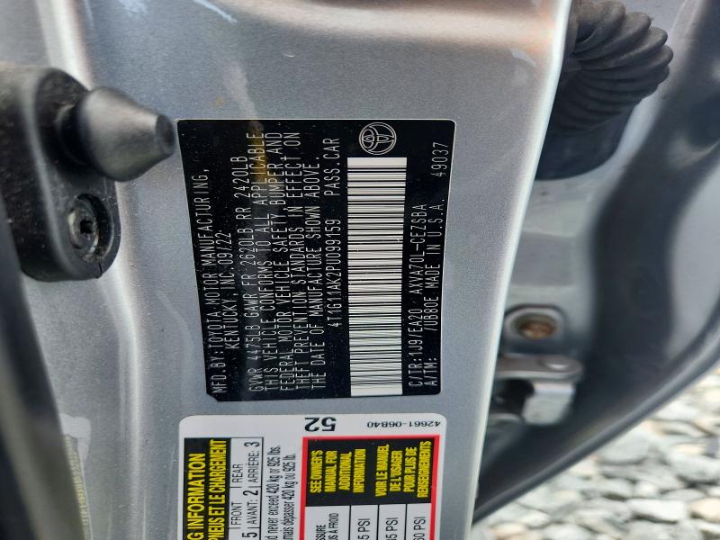 Продаж на аукціоні авто 2023 Toyota Camry, vin: 4T1G11AK2PU099159, номер лоту: 61026986