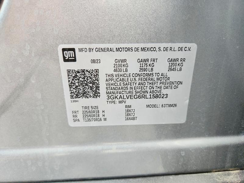 Aukcja sprzedaży 2024 Gmc Terrain, vin: 3GKALVEG6RL158023, numer aukcji: 62255866