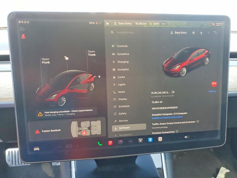 62535266 :رقم المزاد ، 5YJ3E1EA3JF050013 vin ، 2018 Tesla Model 3 مزاد بيع