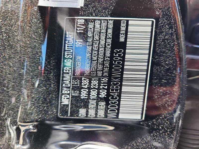 Aukcja sprzedaży 2019 Mercedes-benz A, vin: WDD3G4EB3KW005953, numer aukcji: 62805356