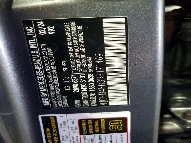 61738326 :رقم المزاد ، 4JGFB4FB3RB171469 vin ، 2024 Mercedes-benz Gle مزاد بيع