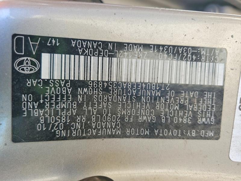 Продажа на аукционе авто 2010 Toyota Corolla, vin: 2T1BU4EE8AC354896, номер лота: 61821636
