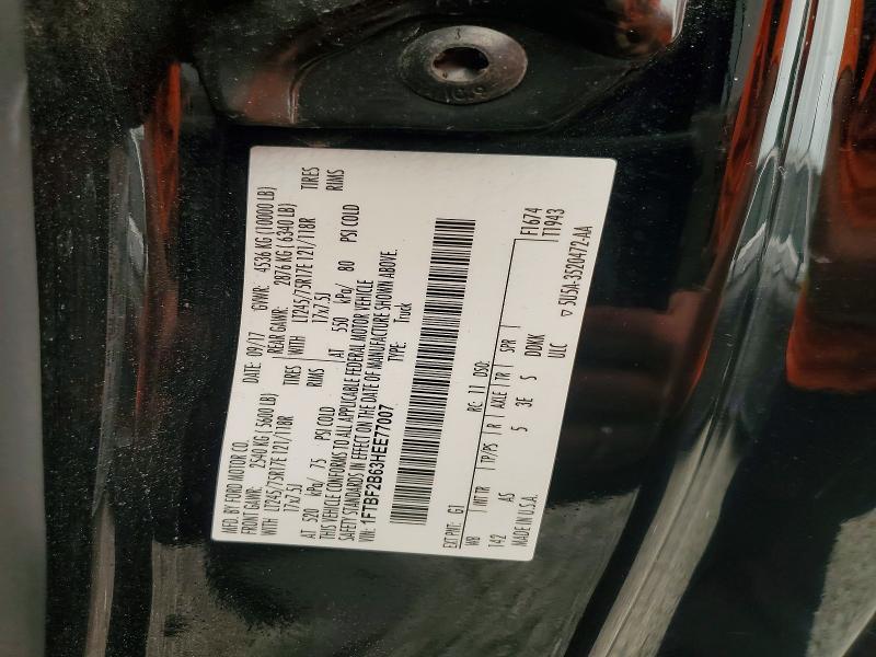 60560196 :رقم المزاد ، 1FTBF2B63HEE77007 vin ، 2017 Ford F250 مزاد بيع