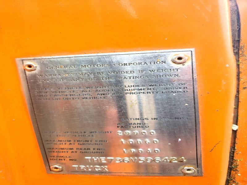 Продажа на аукционе авто 1976 Gmc Dump, vin: THE736V596424, номер лота: 58430016