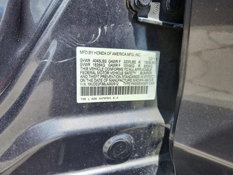 Продаж на аукціоні авто 2020 Acura Ilx, vin: 19UDE2F88LA002512, номер лоту: 63249646