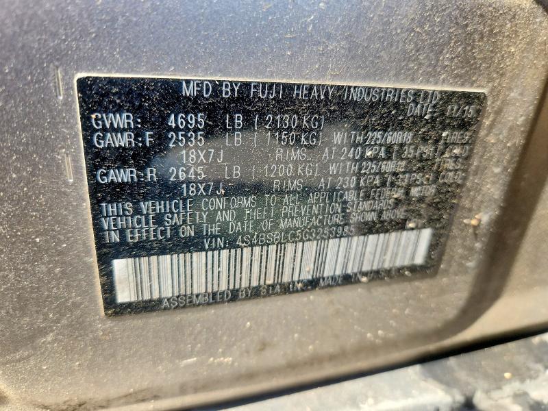 Продаж на аукціоні авто 2016 Subaru Outback, vin: 4S4BSBLC5G3253985, номер лоту: 60157136