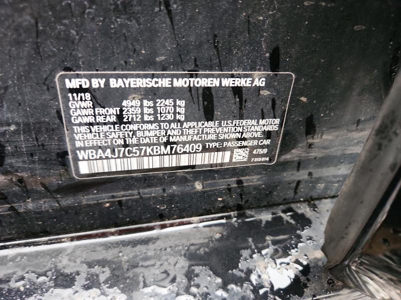 Продажа на аукционе авто 2019 Bmw 440xi, vin: WBA4J7C57KBM76409, номер лота: 85448465