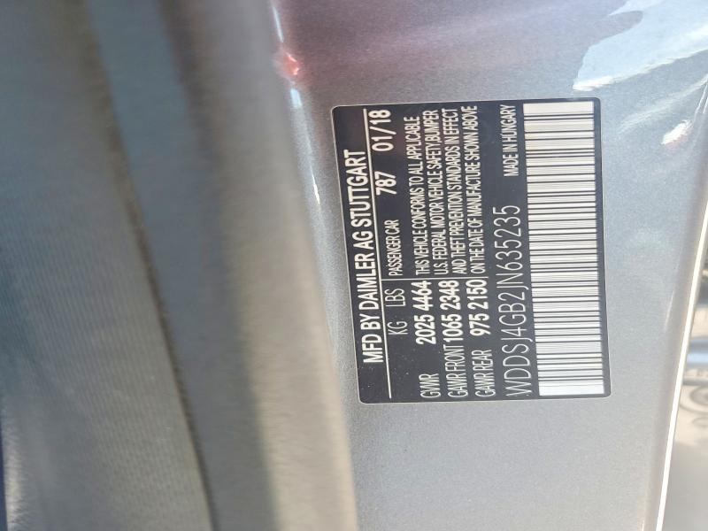 60874796 :رقم المزاد ، WDDSJ4GB2JN635235 vin ، 2018 Mercedes-benz Cla مزاد بيع