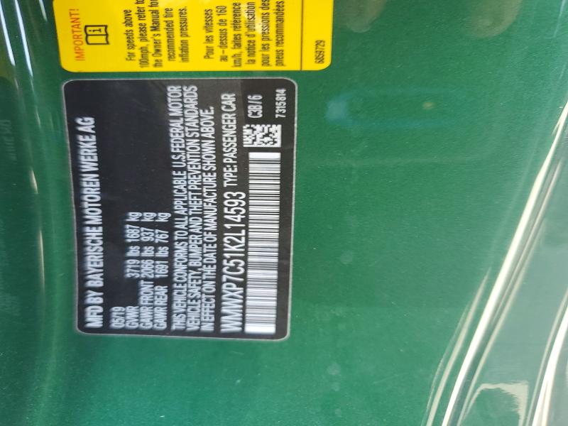 63573016 :رقم المزاد ، WMWXP7C51K2L14593 vin ، 2019 Mini Cooper مزاد بيع
