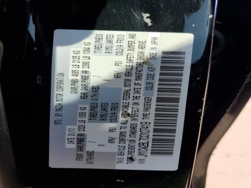 Aukcja sprzedaży 2012 Mazda 5, vin: JM1CW2BL7C0107419, numer aukcji: 59795486