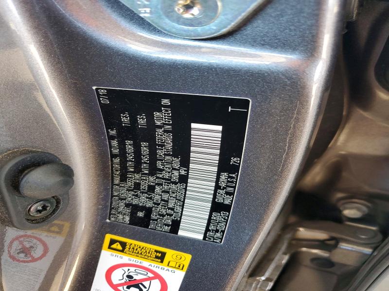 61211276 :رقم المزاد ، 5TDJGRFH7JS050765 vin ، 2018 Toyota Highlander Hybrid مزاد بيع