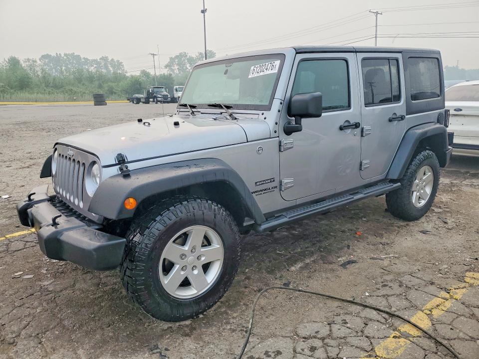 61202476 :رقم المزاد ، 1C4BJWDG6GL105991 vin ، 2016 Jeep Wrangler Unlimited مزاد بيع