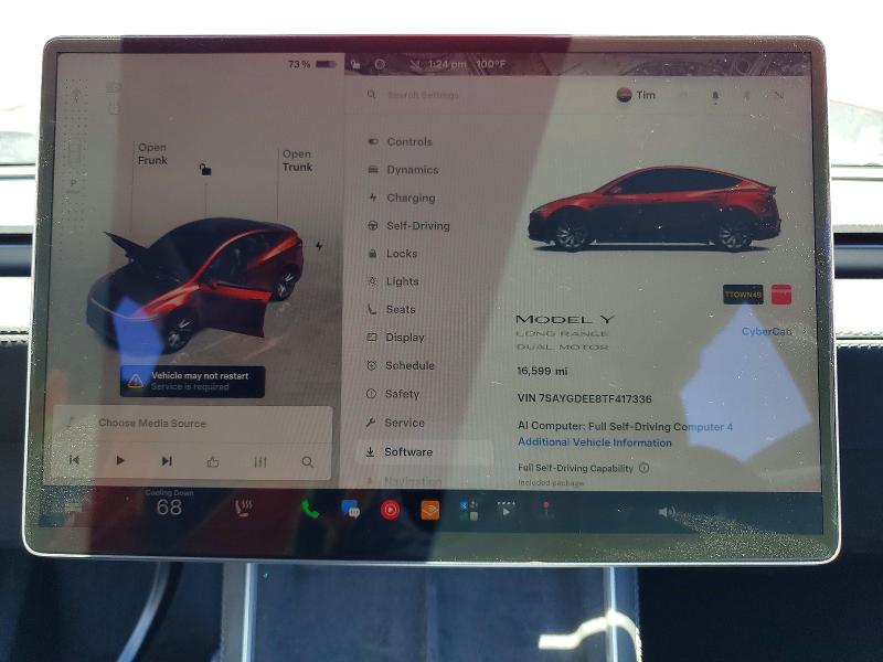 Aukcja sprzedaży 2026 Tesla Model Y, vin: 7SAYGDEE8TF417336, numer aukcji: 60066186