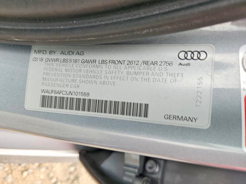 Продажа на аукционе авто 2018 Audi A6, vin: WAUF8AFC3JN101559, номер лота: 61784376