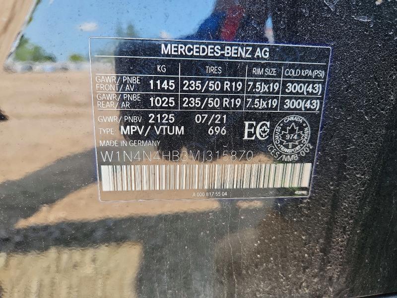 Продажа на аукционе авто 2021 Mercedes-benz Gla, vin: W1N4N4HB3MJ315870, номер лота: 85628565