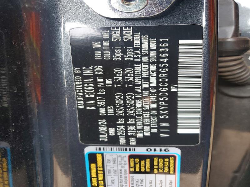 Продажа на аукционе авто 2024 Kia Telluride, vin: 5XYP5DGC0RG546361, номер лота: 60230166