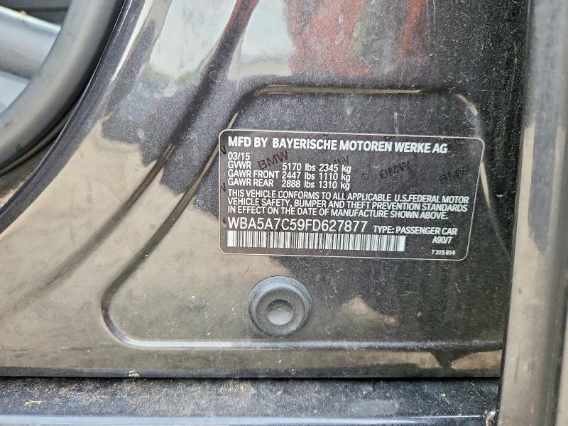 Aukcja sprzedaży 2015 Bmw 528, vin: WBA5A7C59FD627877, numer aukcji: 62090166