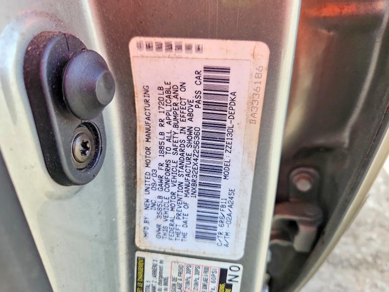Продажа на аукционе авто 2004 Toyota Corolla, vin: 1NXBR32EX4Z256360, номер лота: 60597706