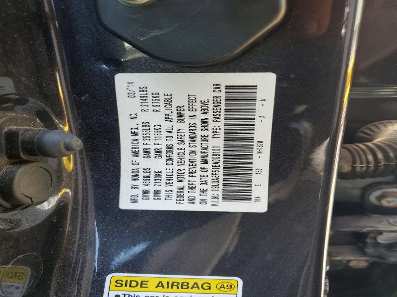 Продажа на аукционе авто 2014 Acura Tl, vin: 19UUA8F51EA009101, номер лота: 59575206