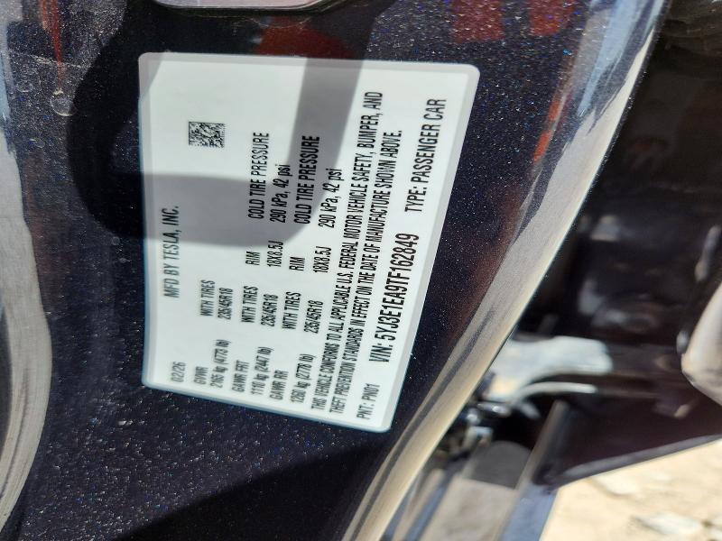 Aukcja sprzedaży 2026 Tesla Model 3, vin: 5YJ3E1EA9TF162849, numer aukcji: 59852736