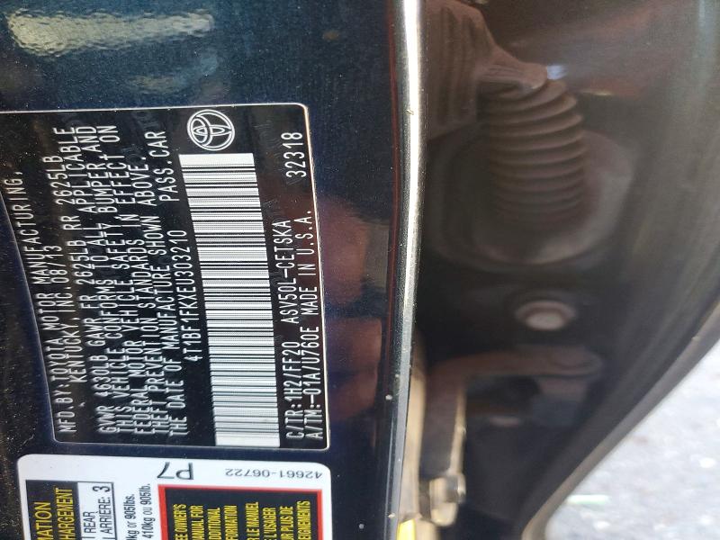 Aukcja sprzedaży 2014 Toyota Camry, vin: 4T1BF1FKXEU303210, numer aukcji: 61427246