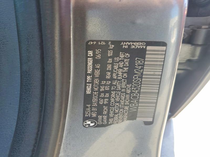 Продажа на аукционе авто 1995 Bmw 325, vin: WBACB4320SFM24187, номер лота: 60444046