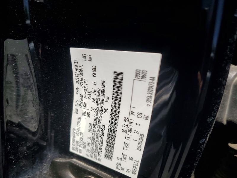 Aukcja sprzedaży 2018 Ford F150, vin: 1FTEW1EG0JFB05538, numer aukcji: 60235036